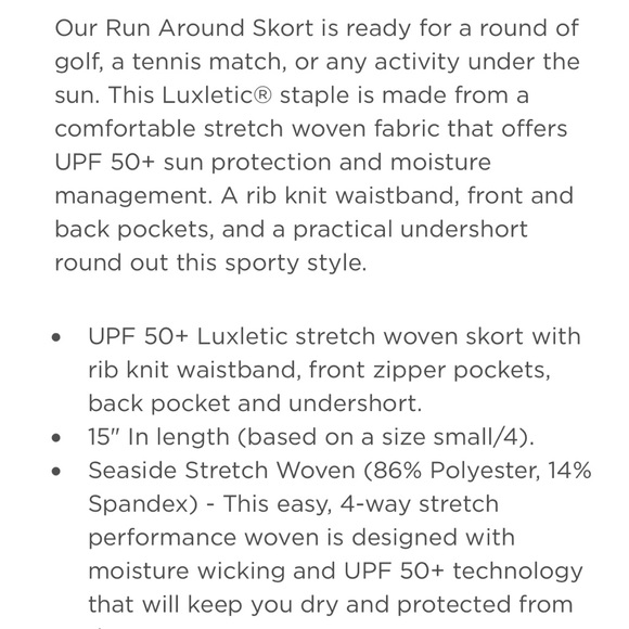 Lilly Pulitzer Luxletic Run Around Skort - Picture 5 of 5